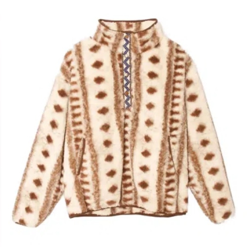 Xirena geometric patterned Fleece sweatshirt